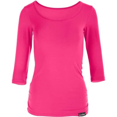 WINSHAPE WS4 Pink 3/4 Sleeve Shirt - Clothing WINSHAPE WS4 Pink 3/4 Sleeve Shirt - Clothing