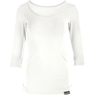 WINSHAPE T-shirt blanc à manches 3/4 - Femme WINSHAPE T-shirt blanc à manches 3/4 - Femme