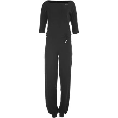 WINSHAPE WJS2 Cotton-Blend Jumpsuit - U-Boat Neck 3/4 Sleeves WINSHAPE WJS2 Cotton-Blend Jumpsuit - U-Boat Neck 3/4 Sleeves