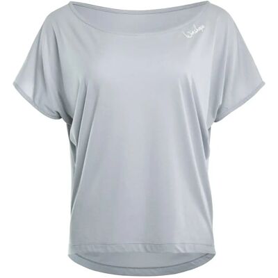 T-shirt Oversize Winshape - Ultra léger - Gris - Encolure en U - Manches courtes - Décontracté T-shirt Oversize Winshape - Ultra léger - Gris - Encolure en U - Manches courtes - Décontracté