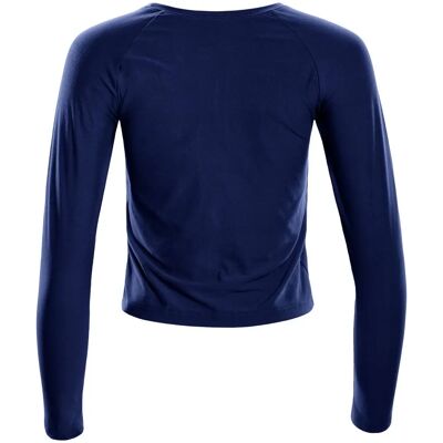WINSHAPE AET119LS Bleu foncé Top à manches longues court - Shirt WINSHAPE AET119LS Bleu foncé Top à manches longues court - Shirt