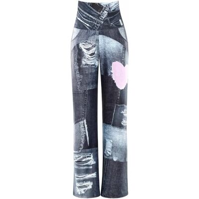 WINSHAPE - CUL101C - patchwork grå - XS - pants WINSHAPE - CUL101C - patchwork grå - XS - pants