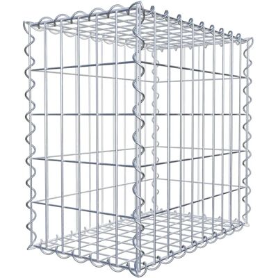 GABIONDECO Gabion - 50cm x 50cm x 30cm verzinktes Stahlgitter - Langlebig, widerstandsfähig, einfache Montage GABIONDECO Gabion - 50cm x 50cm x 30cm verzinktes Stahlgitter - Langlebig, widerstandsfähig, einfache Montage