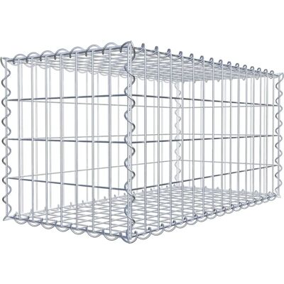 GABIONDECO Gabion - Cage en acier galvanisé 80cm x 40cm x 40cm - Fabriqué en Allemagne - Publicité GABIONDECO Gabion - Cage en acier galvanisé 80cm x 40cm x 40cm - Fabriqué en Allemagne - Publicité