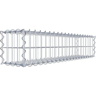 GABIONDECO Gabion - galvanisierte Stahlmatte 100x20x20 cm - Spirale - Hochwertig GABIONDECO Gabion - galvanisierte Stahlmatte 100x20x20 cm - Spirale - Hochwertig
