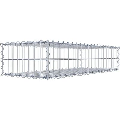 GABIONDECO Galvanisiertes Gabion 100cm x 20cm x 40cm - Maschen 5x10cm - Hergestellt in Deutschland GABIONDECO Galvanisiertes Gabion 100cm x 20cm x 40cm - Maschen 5x10cm - Hergestellt in Deutschland