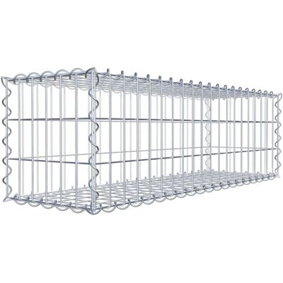 GABIONDECO Gabion - 100cm x 30cm x 30cm Verzinktes Stahlgitter - Langlebig, Einfacher Aufbau GABIONDECO Gabion - 100cm x 30cm x 30cm Verzinktes Stahlgitter - Langlebig, Einfacher Aufbau