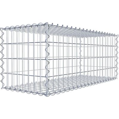 GABIONDECO Gabion - Mailles en acier galvanisé 100x40x40 cm - Fabriqué en Allemagne - Publicité GABIONDECO Gabion - Mailles en acier galvanisé 100x40x40 cm - Fabriqué en Allemagne - Publicité