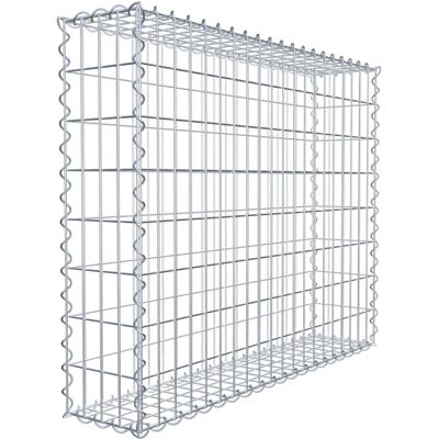 GABIONDECO Gabion - verzinkter Stahl 100x80x20cm Maschen 5x10cm Spiral - Gabion GABIONDECO Gabion - verzinkter Stahl 100x80x20cm Maschen 5x10cm Spiral - Gabion