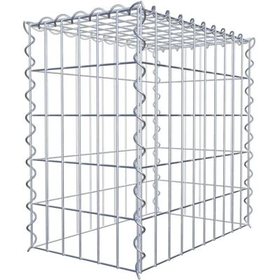 Gabion Type 3 - 50x50x30cm - Mailles en acier galvanisé spirale - Publicité Gabion Type 3 - 50x50x30cm - Mailles en acier galvanisé spirale - Publicité