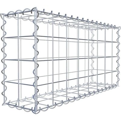 GABIONDECO Gabiona - Gabion 80cm x 40cm x 20cm - Maschen 10x10cm - Spirale GABIONDECO Gabiona - Gabion 80cm x 40cm x 20cm - Maschen 10x10cm - Spirale