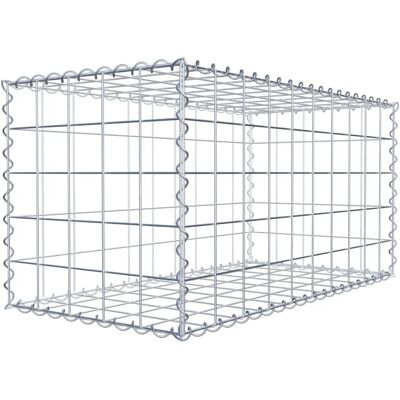 GABIONDECO Gabion - 100x50x50 cm Zink-Alu verzinktes Stahlgitter GABIONDECO Gabion - 100x50x50 cm Zink-Alu verzinktes Stahlgitter