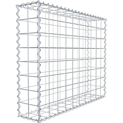 GABIONDECO Gabion - 100x80x20cm Verzinktes Stahlgitter Spiral GABIONDECO Gabion - 100x80x20cm Verzinktes Stahlgitter Spiral