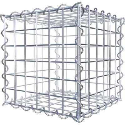 GABIONDECO Gabiona - Gabion 30x30x30 cm - Maschen 5x5 cm - Spirale - Hochwertig GABIONDECO Gabiona - Gabion 30x30x30 cm - Maschen 5x5 cm - Spirale - Hochwertig
