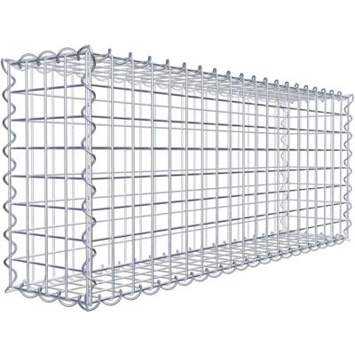 GABIONDECO Gabiona - Verzinktes Stahlgitter 100x40x20 cm - Langlebige Gestaltung GABIONDECO Gabiona - Verzinktes Stahlgitter 100x40x20 cm - Langlebige Gestaltung