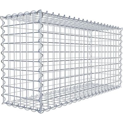 GABIONDECO Gabiona - gabion en acier galvanisé 100cm x 50cm x 30cm - Maillage 5x5cm - Spirale - Publicité GABIONDECO Gabiona - gabion en acier galvanisé 100cm x 50cm x 30cm - Maillage 5x5cm - Spirale - Publicité