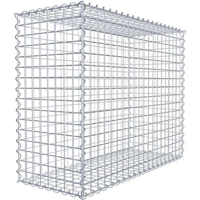 GABIONDECO Gabiona - Galvanisierte Stahlgitter 100x80x40cm - Masche 5x5cm - Spirale GABIONDECO Gabiona - Galvanisierte Stahlgitter 100x80x40cm - Masche 5x5cm - Spirale