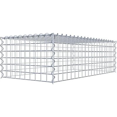 Gabion 100x30x50cm - Stahlgitter Spirale - Hergestellt in Deutschland Gabion 100x30x50cm - Stahlgitter Spirale - Hergestellt in Deutschland