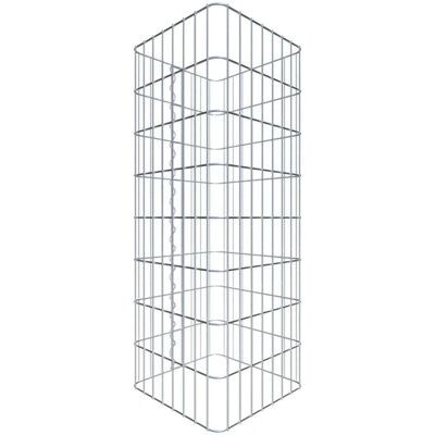 Gabiona Stahlgitter Gartenrand - 42x42x80 cm Gabiona Stahlgitter Gartenrand - 42x42x80 cm