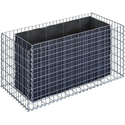 Gabiona Gartenbeet - Verzinktes Stahl, 130cm x 60cm x 60cm - Stabil & Langlebig Gabiona Gartenbeet - Verzinktes Stahl, 130cm x 60cm x 60cm - Stabil & Langlebig