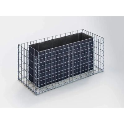 Gabiona Hochbeet - Stabiles galvanisiertes Stahl, 120x50x50cm Gabiona Hochbeet - Stabiles galvanisiertes Stahl, 120x50x50cm
