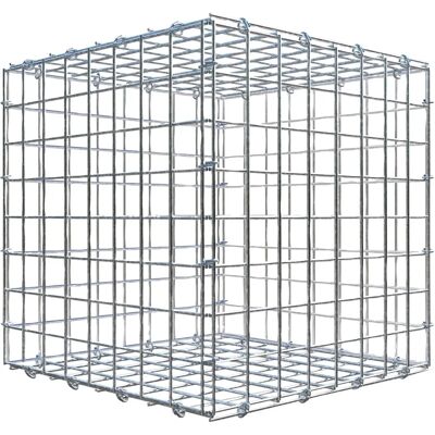 Gabion 40 cm x 40 cm x 40 cm - verzinktes Stahlgitter mit C-Ringen Gabion 40 cm x 40 cm x 40 cm - verzinktes Stahlgitter mit C-Ringen