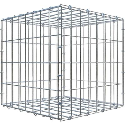 Gabiona - Verzinktes Stahl Gabion 40x40x40 cm - Maschen 5x10 cm - C-Ring Gabiona - Verzinktes Stahl Gabion 40x40x40 cm - Maschen 5x10 cm - C-Ring