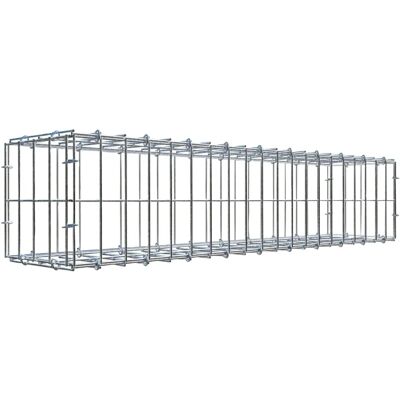 Galvanisierte Stahl Gabbion 100x20x20cm - Maschen 5x10cm - C-Ring Galvanisierte Stahl Gabbion 100x20x20cm - Maschen 5x10cm - C-Ring