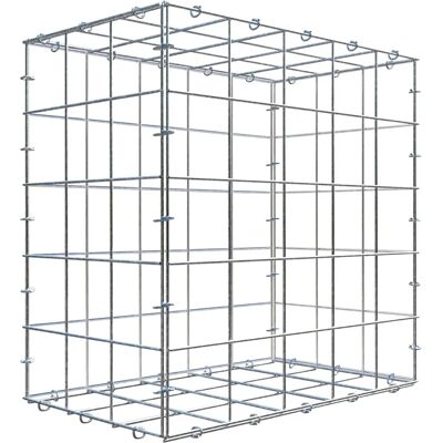 Gabiona - 50x50x30 cm Verzinktes Stahlgitter - Maschenweite 10x10 cm - C-Ring Gabiona - 50x50x30 cm Verzinktes Stahlgitter - Maschenweite 10x10 cm - C-Ring