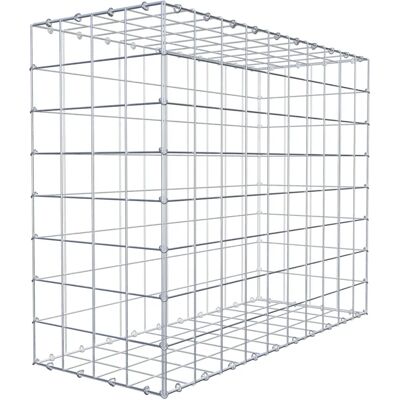 Gabion 100 cm x 80 cm x 40 cm - Stahlgitter, C-Ringe - Langlebig Gabion 100 cm x 80 cm x 40 cm - Stahlgitter, C-Ringe - Langlebig