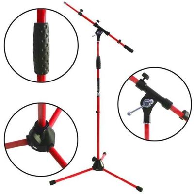 Keepdrum - MS106 - Rot - Boom 44-82cm - Mikrofonständer Keepdrum - MS106 - Rot - Boom 44-82cm - Mikrofonständer