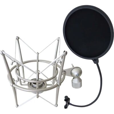 keepdrum - MS089SV - Silber - Mikrofonspinne - shock mount keepdrum - MS089SV - Silber - Mikrofonspinne - shock mount