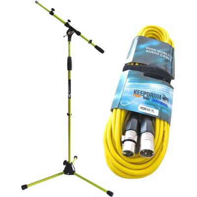 keepdrum - MS106 YW - Gelb - 100-176cm - Mikrofonstativ keepdrum - MS106 YW - Gelb - 100-176cm - Mikrofonstativ
