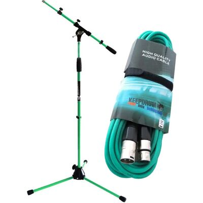 keepdrum - MS106 GR - Grün - 100-176 cm - Mikrofonständer keepdrum - MS106 GR - Grün - 100-176 cm - Mikrofonständer