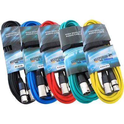 Keepdrum - MC-001XX - 5x10m XLR Kabel - Mikrofonkabel Keepdrum - MC-001XX - 5x10m XLR Kabel - Mikrofonkabel