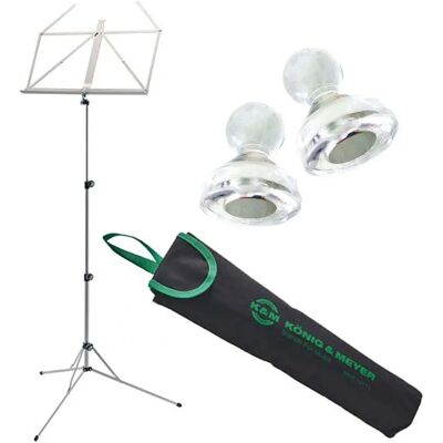 K&M - 101 Notenständer - 2 Magnete - mit Tasche - Music stand K&M - 101 Notenständer - 2 Magnete - mit Tasche - Music stand
