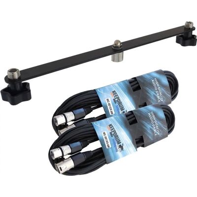 keepdrum - STB01 Stereobar - 33 cm Abstand - 5/8in Montage - Stereo Bar keepdrum - STB01 Stereobar - 33 cm Abstand - 5/8in Montage - Stereo Bar