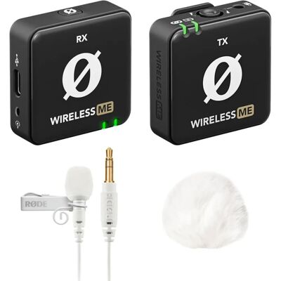 RØDE Wireless ME mit Lavalier GO WH und Windschutz - Mikrofon RØDE Wireless ME mit Lavalier GO WH und Windschutz - Mikrofon