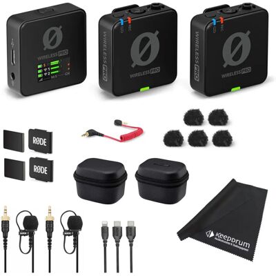 RØDE Wireless Pro Drahtlos-Mikrofonset - Professionelles 2-Kanal-System für Kameras RØDE Wireless Pro Drahtlos-Mikrofonset - Professionelles 2-Kanal-System für Kameras