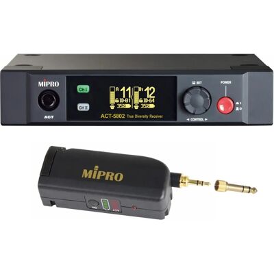 Mipro ACT-5802 Drahtloses Mikrofon System - 2-Kanal - Schwarz Mipro ACT-5802 Drahtloses Mikrofon System - 2-Kanal - Schwarz