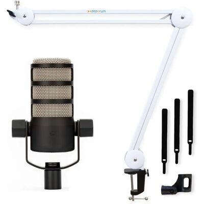 RØDE Podmic Weiß Podcast-Mikrofon - XLR, Dynamisch, 50-13000Hz RØDE Podmic Weiß Podcast-Mikrofon - XLR, Dynamisch, 50-13000Hz