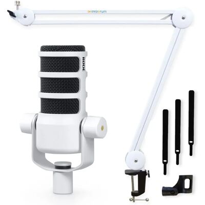 RØDE - PodMic - Dynamisch - Weiß - Mikrofon RØDE - PodMic - Dynamisch - Weiß - Mikrofon