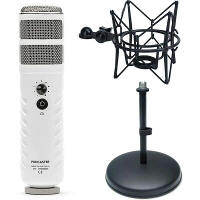 RØDE Podcaster Mikrofon mit keepdrum Tischstativ und Spinne - Mikrofon RØDE Podcaster Mikrofon mit keepdrum Tischstativ und Spinne - Mikrofon