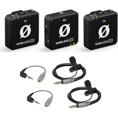RØDE Wireless ME Dual - Mikrofon-System für Videografie & Podcasts RØDE Wireless ME Dual - Mikrofon-System für Videografie & Podcasts