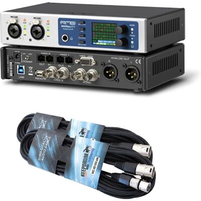 RME Audio RME Madiface XT II USB Audio-Interface mit 2 XLR-Kabel - Audio Interface RME Audio RME Madiface XT II USB Audio-Interface mit 2 XLR-Kabel - Audio Interface