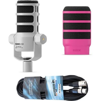 RØDE Podmic USB Pink - Mikrofon für Podcasts & Streaming RØDE Podmic USB Pink - Mikrofon für Podcasts & Streaming