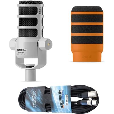 RØDE Podmic USB Mikrofon - Weiß - Podcasting RØDE Podmic USB Mikrofon - Weiß - Podcasting