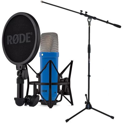 RØDE NT1 Signature Cobalt Blau Mikrofon mit Stativ - Mikrofon RØDE NT1 Signature Cobalt Blau Mikrofon mit Stativ - Mikrofon