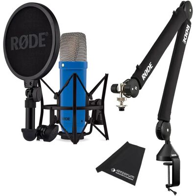 RØDE NT1 Signature Cobalt Blau Mikrofon mit PSA-1+ Gelenkarm (Studio) RØDE NT1 Signature Cobalt Blau Mikrofon mit PSA-1+ Gelenkarm (Studio)