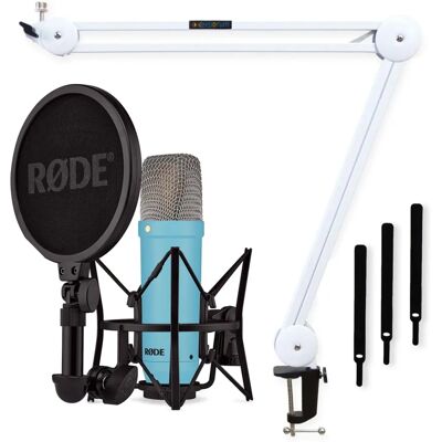 RØDE - NT1 Signature Blue - Blau - Weißer Arm - Mikrofon RØDE - NT1 Signature Blue - Blau - Weißer Arm - Mikrofon